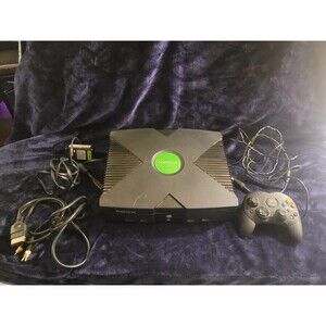 Original Microsoft Xbox Console System Not Reading Discs, Disc Door Issue w/ Pow